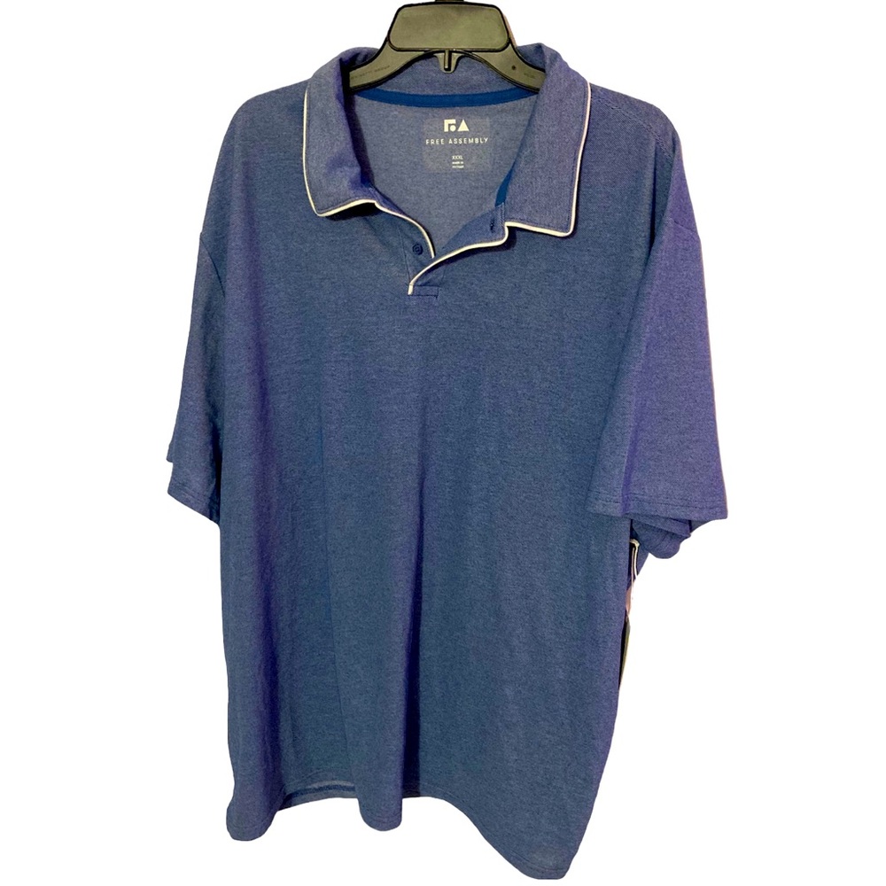 Blue polo shirt